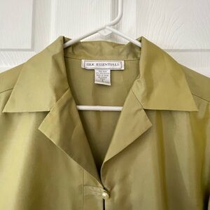 Silk Essentials Women's Green shirt